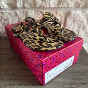 Tory Burch Patent Leather Leopard Print Sandal (7)